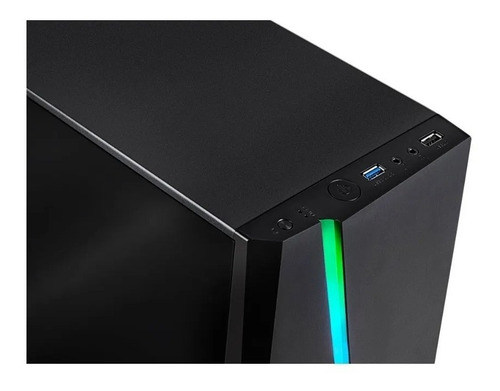Imagen 3 de 8 de Gabinete Pc Gamer Sentey F10 Usb 3.0 Rgb Acrilico Sin Fuente