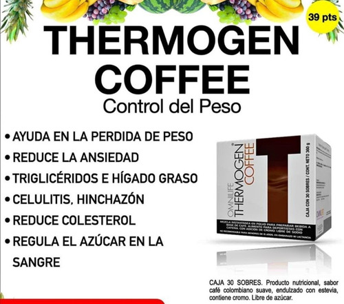 Thermogen Coffee 30 Sobres Envio Gratis 