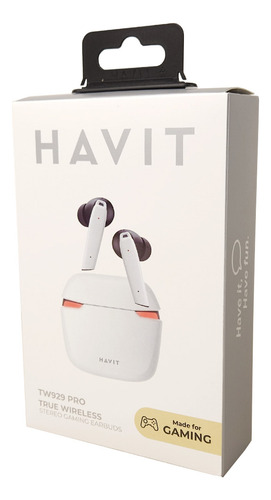 Auriculares Bluetooth Twas Havit Tw929 Pro, color blanco