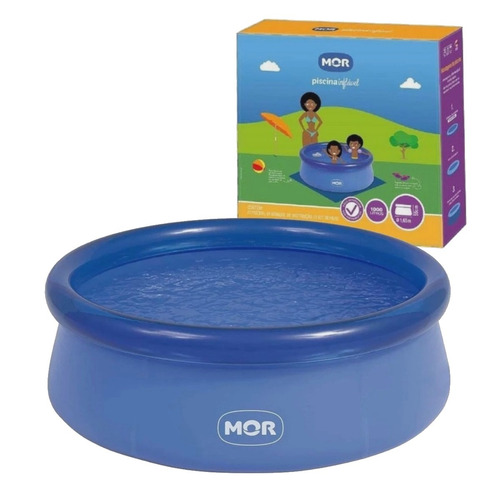 Piscina Inflável redonda Mor 001048 de 1.65m x 55cm 1000L azul
