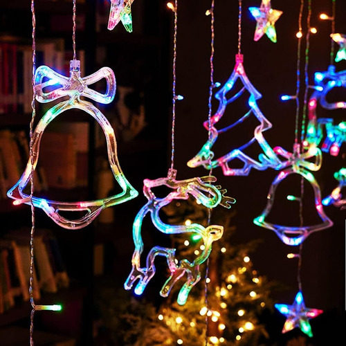 Aplicable A Campana De Ciervo De Navidad Cadena De Luz
