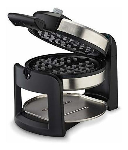 Cuisinart Waf-f30 Round Flip Belgian Waffle Maker, Black/sil