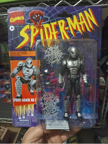 Spider Armor Retro Marvel Legends Hasbro Spiderman 