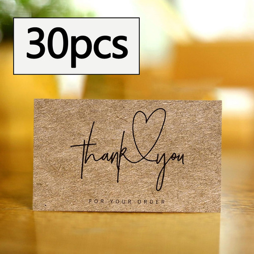 30pcs Tarjetas De Agradecimiento Tarjetas De Presentación