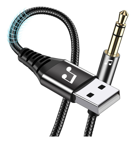 Adaptador Usb De 10 Pies Conector De Audio De 3 5 Mmââ...