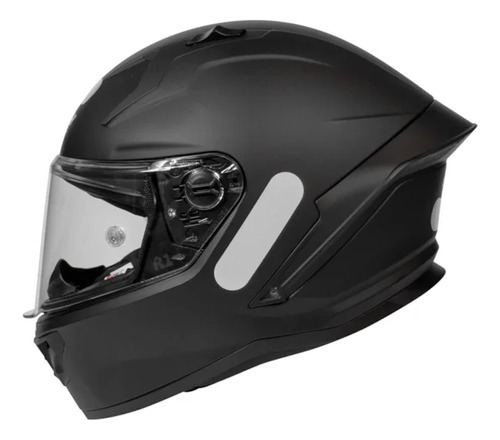 Capacete Gp Tech Pilot Mono Fosco Preto Preto Monocolor 60