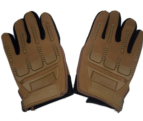 Guantes Tacticos Airsoft Paintball Rescate F/dedo Coyote