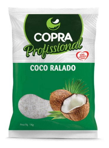 Coco Ralado Fino 1kg Copra Profissional