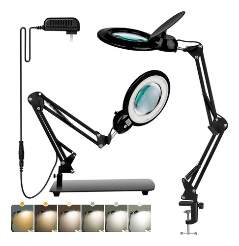 10x Vista De Lupa Con Luz Y Soporte, Kirkas 2-in-1 Cualquier