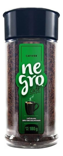 Café Soluble Cafiver Negro Descafeinado 180g
