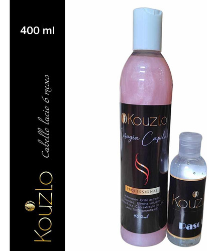 Kouzlo Alaciado Con Keratina Y Argan Lavado Inmediato 400ml