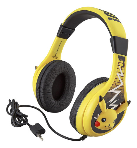 Pokemon Pikachu - Auriculares Niños Diadema Ajustable,...