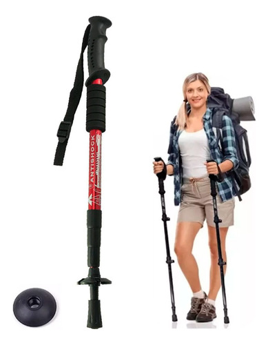 Baston De Senderismo Trekking Plegable Aluminio Caminar