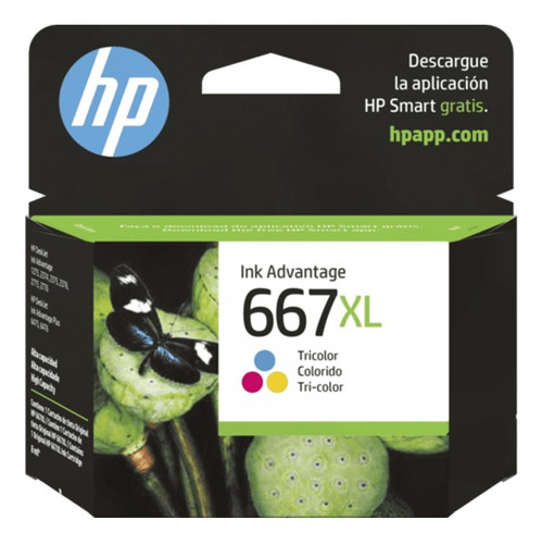 Cartucho Hp 667xl Color Original