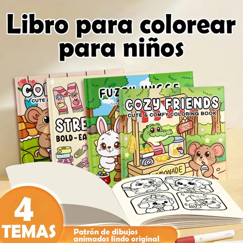 Libro Para Colorear De 4 Piezas, Libro De Dibujo, 192 Dibujo
