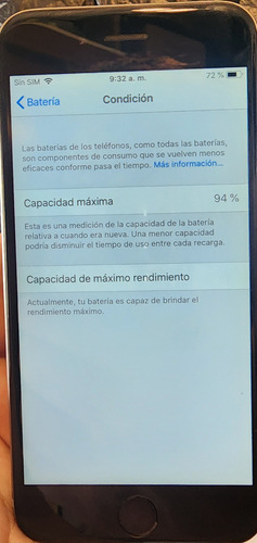 Celular iPhone 6 32gb Negro (Usado)