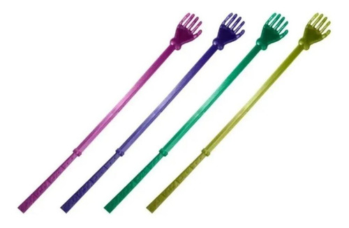 Imagem 2 de 3 de 10 Peças Coçador De Costas Coçar Mãozinha Massageador 40cm