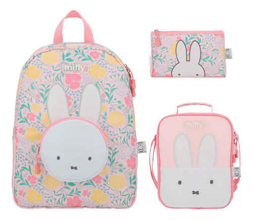 Kit De Mochila Lonchera Y Lapicera Miffy Primaria Vs7098