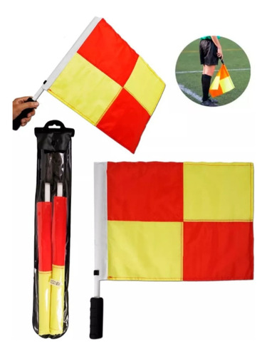 Banderines Arbitro De Futbol  Banderas Juez De Linea X 2