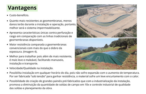 Lona Geomembrana 34x12 0,65mm Núcleo Trançado Tanque Lago