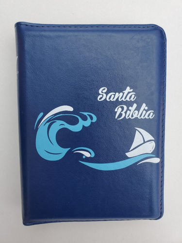 Biblia Chica Bolsillo Azul Rvr1960 Con Cierre Pjr Hombre 