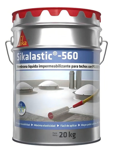 Sika Sikalastic 560 Membrana Líquida Impermeable Blanco 17L