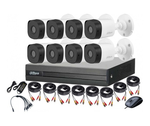 Kit De 8 Camaras Dahua 1080p  Dh-kit-xvr1b08-8-b1a21n-0360b