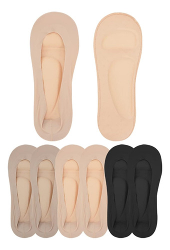 3pcs Calcetines De Soporte De Arco 3d Acolchados Para Mujer 