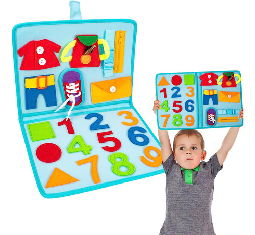 Tablero Ocupado Montessori Para Niños De 1 A 2 Años Desarrol