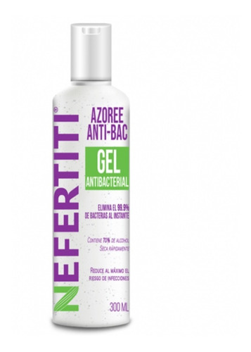 Gel Antibacterial Azore Anti-bac Nefertiti 70% Alcohol 300ml