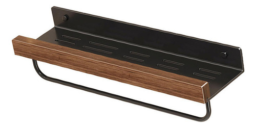 Toallero Moderno De Pared Con Estante De Almacenamiento 40cm