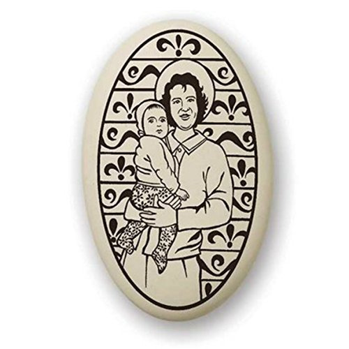St Gianna Cordon Trenzado Con Medalla De Porcelana | Santo P