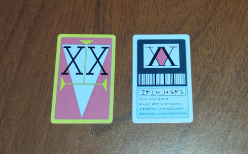 Tarjetas Licencias De Cazador Hunter X Hunter (2 Unidades)