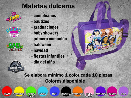 41 Maletas Dulceros Personalizados Recuerdos Fiestas Cumple