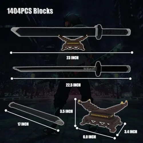 Set De Construcción De Espadas Jesgo Demon Slayer, 228 In Co