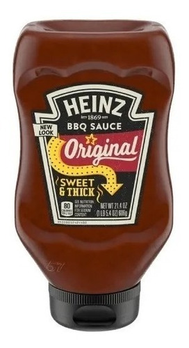Salsa Heinz Barbacoa Bbq Sauce 606g Importado U.s.a