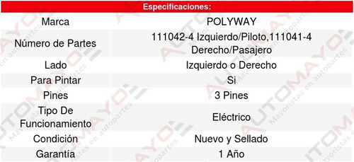 Espejo (de Calidad) Suzuki Swift 12-16 Polyway