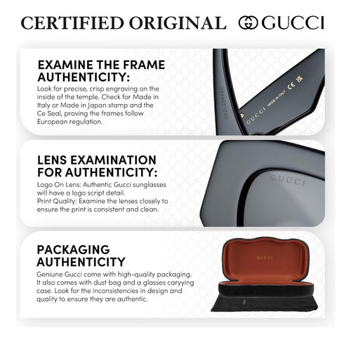 Gucci Gg 0687s Gafas De Sol De Forma Rectangular + Paquete C