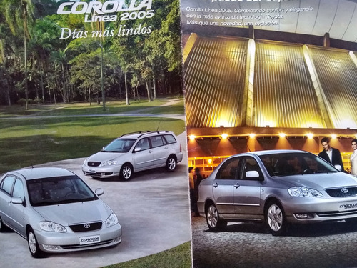 Folleto Toyota Corolla 2005 Catalogo Antiguo