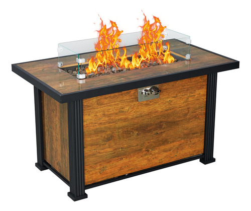 Mesa Cuadrada De Gas De 44 Pulgadas Mesa De Fuego De Propano
