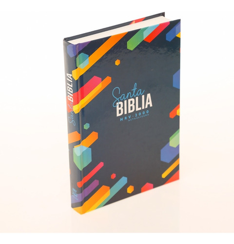 Imagen 2 de 9 de Biblia Nrv 2000 Act - Jóvenes - Azul Hexagonal