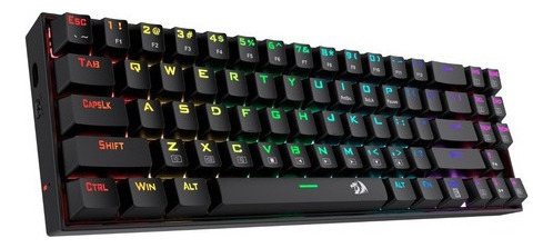 Teclado Mecánico Redragon Deimos K599-krs Wireless, Rgb, 70% Negro Inglés Us