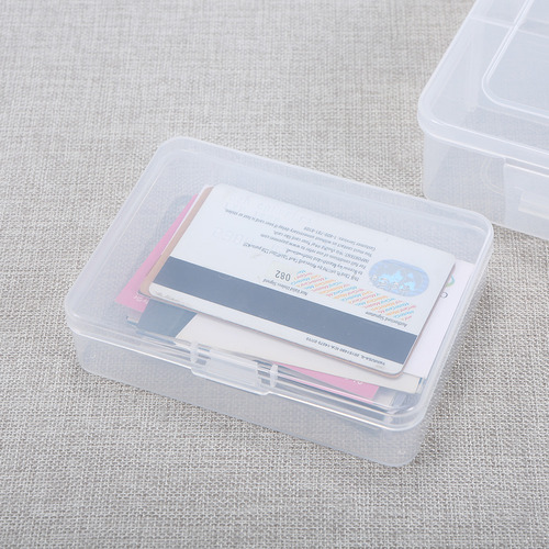 Caja De Almacenamiento Portátil Rectangular De Plástico Tran