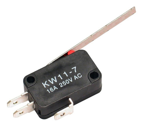 Chave Micro Switch Kw11-7 3t 16a Haste 60mm