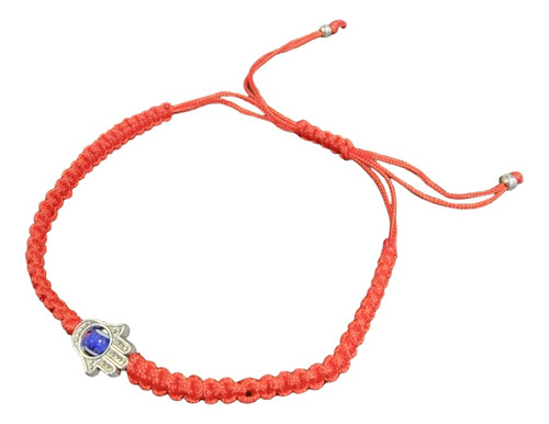 Pulsera Ojo Turco En Mano De Fatima. Tejida Hijo Rojo Protec