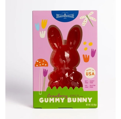 Gomita De Conejo De Pascua 85g Fresa Strawberry 10cm De Alto