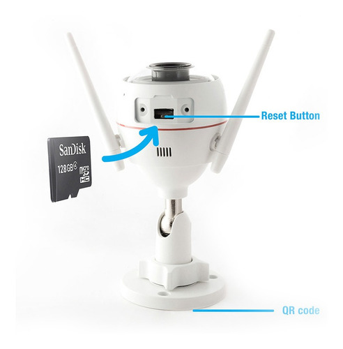 Imagen 5 de 9 de Camara Ip Wifi C3w Exterior Ezviz 720p Alarma Luz Full