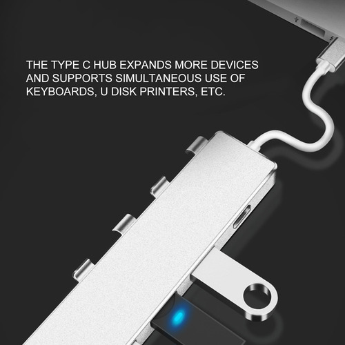 Hub Usb C Para Usb De Alta Velocidade 1xusb3.0 Porta 3xusb2.