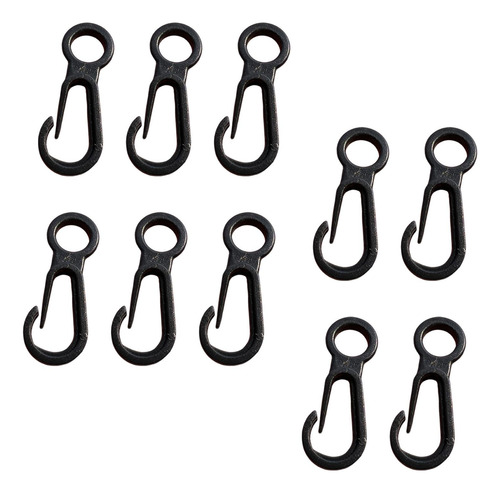 10 Piezas Camping Linterna Ganchos Colgantes Bolsillo