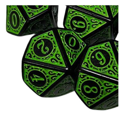 4 X 10 Dados De Varios Lados, Dados Acrílicos D10 Para
